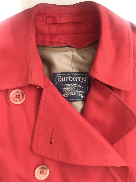 red burberry trench dress|vintage red burberry trench coat.